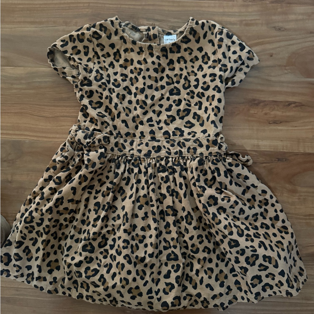 Carter's Brown And Black Leopard Print Dress